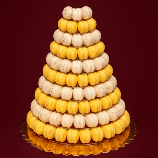 Macarons tower – 10 lagen (ca. 145 macarons)